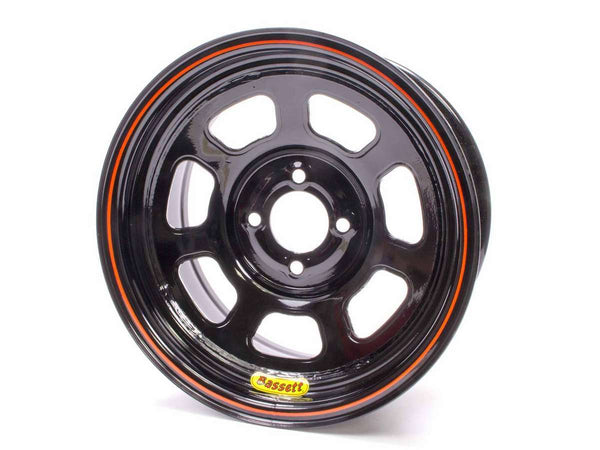 BASSETT Wheel 14x7 D-Hole 4x4.25 in 4in bs Black 47SP4