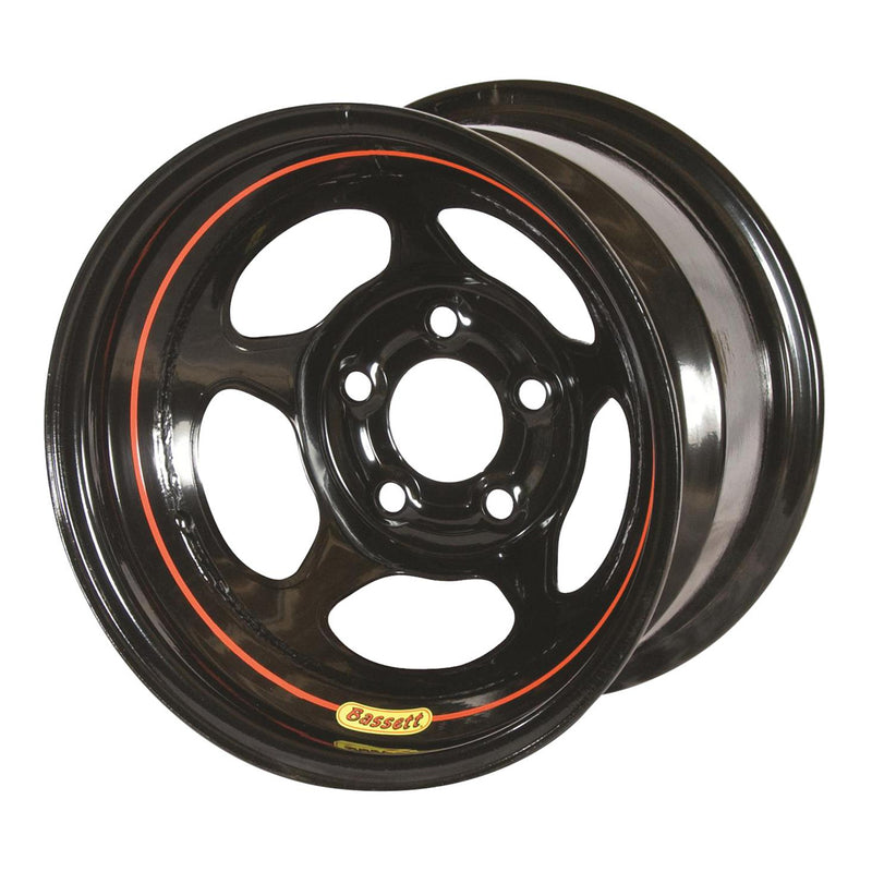 BASSETT Wheel 15in x 10in 3in BS 5x5 Black Inertia 50L53