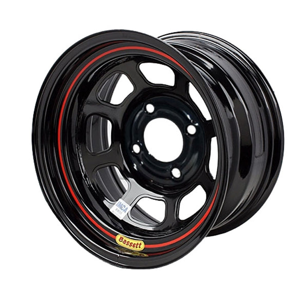 BASSETT Wheel 15in x 7in 4x4.5in DOT Black BAS57RT4