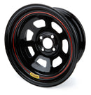 BASSETT Wheel 15x7 4x4.25 2in BS D-Hole Lite Black 57SP2
