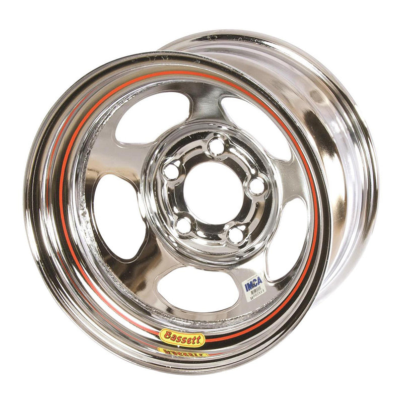 BASSETT 15x8 IMCA Chrome Inertia 5x5 58A52IC