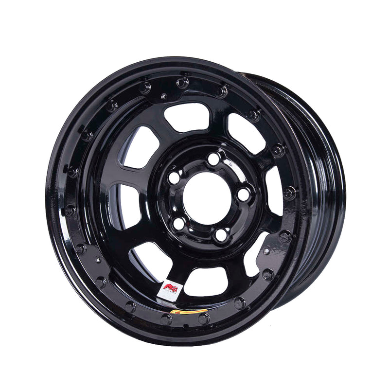 BASSETT Wheel 15x8 IMCA B/Lock 5x5 Black 4.75in BS 58D5475ILK