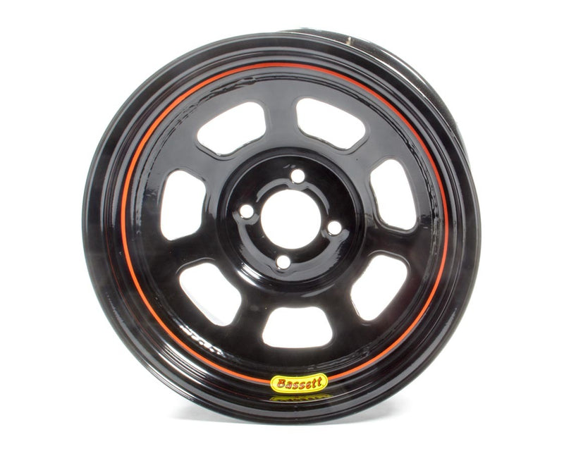 BASSETT Wheel 15x8 D-Hole 4x100 mm 5in BS Black 58SH5