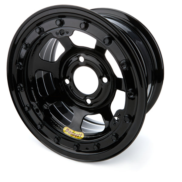 BASSETT Wheel 13X7 4X4.5 4in BS Black D-Hole L37ST4L