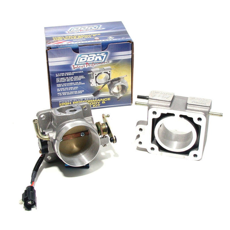 BBK PERFORMANCE 70mm Throttle Body/EGR Plate Kit - 86-93 Must. 1500