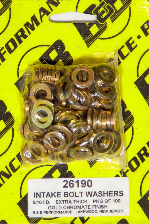 B and B PERFORMANCE PRODUCTS H/T Special Washers - 5/16in .590in OD (100) 26190