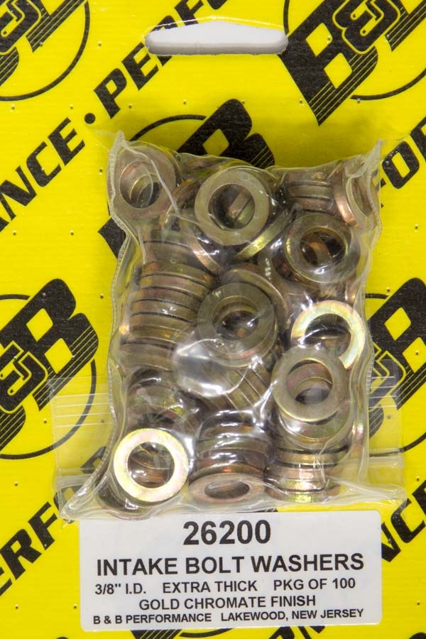 B and B PERFORMANCE PRODUCTS H/T Special Washers - 3/8in .625in OD (100) 26200