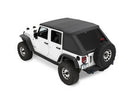 BESTOP 07-18 Jeep Wrangler JK Ascent Soft Top Black 56825-35