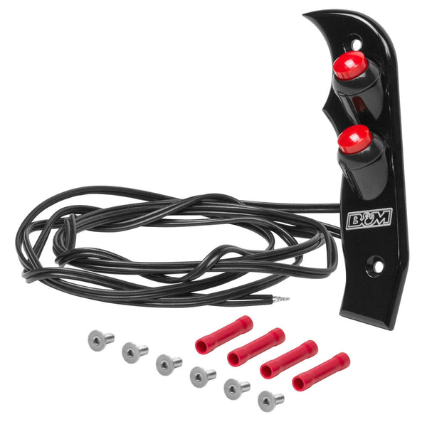 B and M AUTOMOTIVE Magnum Grip Side Plates w/ 2 Buttons 81164