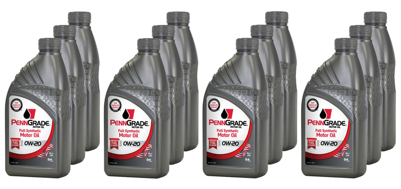 PENNGRADE MOTOR OIL PennGrade Full Synthetic 0w20 Case 12 x 1 Quart 62816
