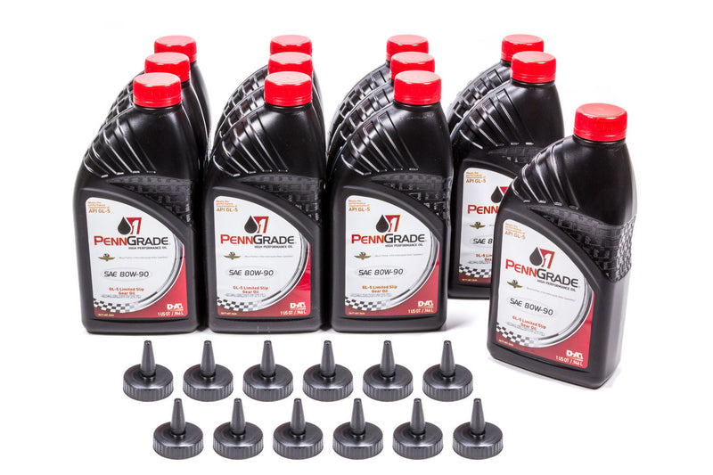 PENNGRADE MOTOR OIL 80w90 Limited Slip Gear Case 12 x 1 Qt. GL-5 77326