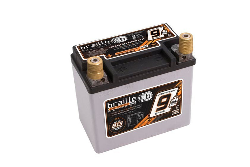 BRAILLE AUTO BATTERY Racing Battery 9.5lbs 813 PCA B129
