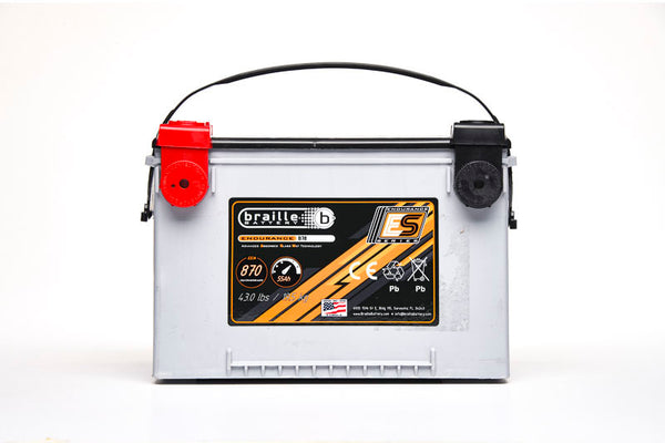 BRAILLE AUTO BATTERY 78 Endurance AGM Battery 870 CCA B78