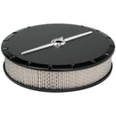 BILLET SPECIALTIES 14in Air Cleaner Strmlne Black 15824