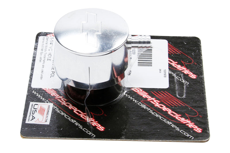 BILLET SPECIALTIES Bowtie PCV Breather Fits 1-1/4in VC Hole 21220