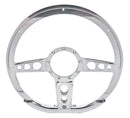 BILLET SPECIALTIES Steering Wheel 14in D- Shape Trans Am Polished 29427