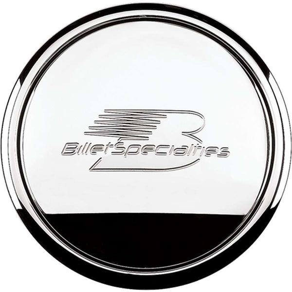 BILLET SPECIALTIES Polished Horn Button Billet Logo 32620