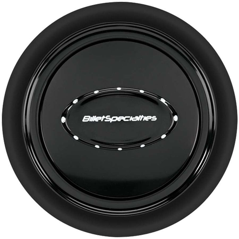 BILLET SPECIALTIES Horn Button Smooth Black Anodized 32729