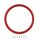 BILLET SPECIALTIES Half Wrap Ring 15.5in Red Leather 33005