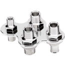 BILLET SPECIALTIES A/C & Heat Bulkhead Push-On 4 Port 66925