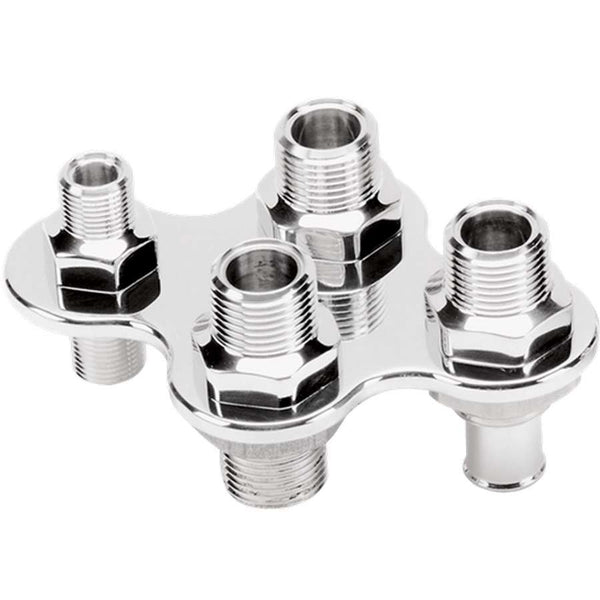BILLET SPECIALTIES A/C & Heat Bulkhead Push-On 4 Port 66925
