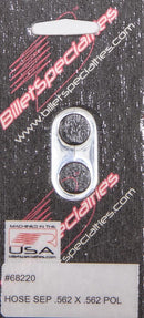BILLET SPECIALTIES Hose Separator .562x.562 -Polished 68220
