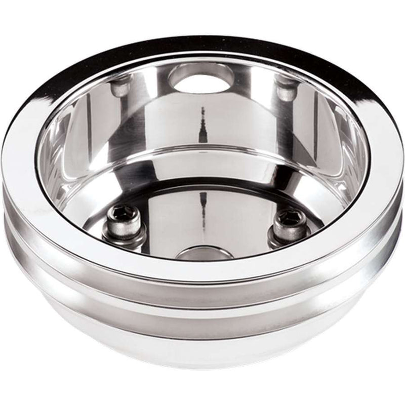 BILLET SPECIALTIES SBC 2 GRV Crank Pulley LWP Polished 78220