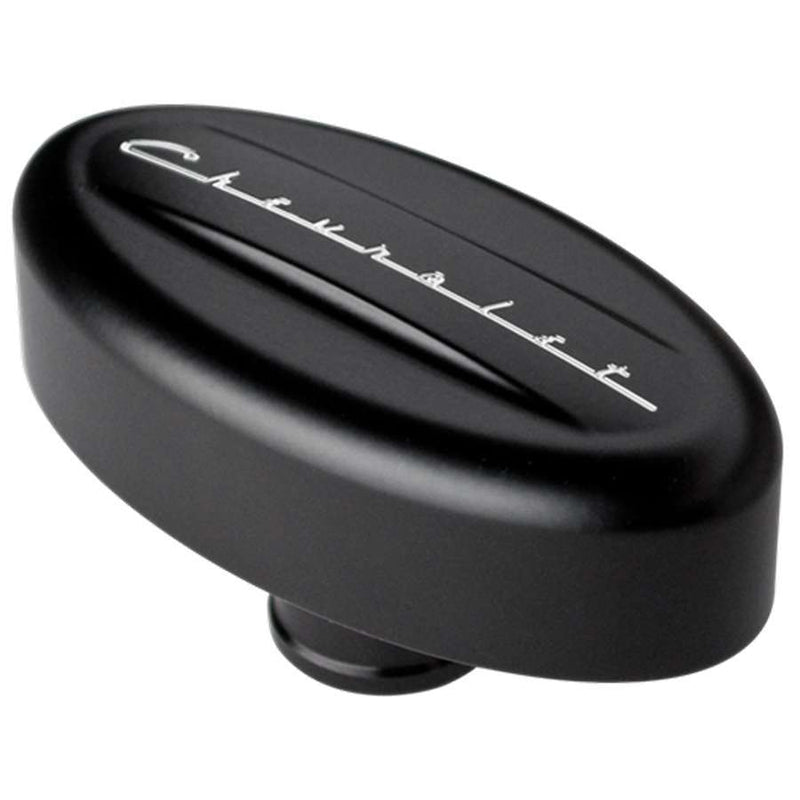 BILLET SPECIALTIES Breather Valve Cover Retro Black Chevrolet BLK20923