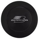 BILLET SPECIALTIES Horn Button Large Black Billet Specialties Logo BLK32625