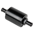 BILLET SPECIALTIES In Line Fuel Filter 3/8 in Barbed Black BLK42130