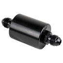 BILLET SPECIALTIES In Line Fuel Filter -6AN Ends Black BLK42230