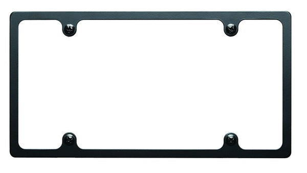BILLET SPECIALTIES License Plate Frame Slim Line Black BLK55020