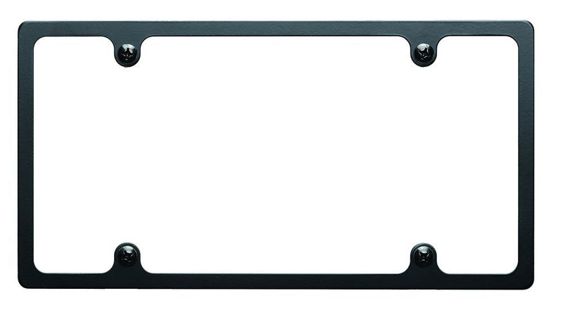 BILLET SPECIALTIES License Plate Frame Slim Line Black BLK55020