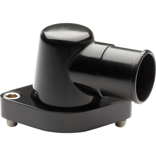 BILLET SPECIALTIES Black Chevy 0 Degree Water Neck BLK90220