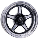 BILLET SPECIALTIES Street Lite Black Wheel 15X4 1.625IN BS BRS23540L6116