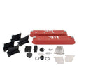 BRIAN TOOLEY RACING Valve Covers w/Coil Mounts - Red VCA-02-RED-CM