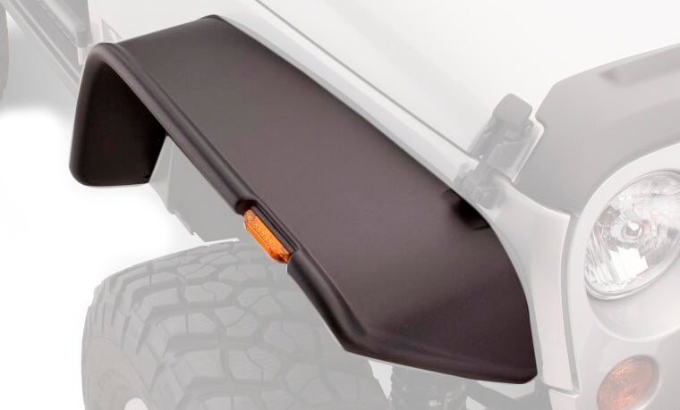 BUSHWACKER 07- Jeep JK 2dr Flat Style Fender Flares 10919-07