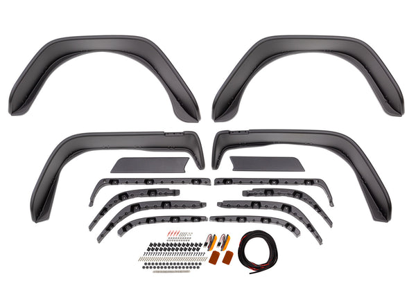 BUSHWACKER 97-06 Jeep TJ Flat Style Fender Flares 10920-07
