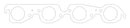 COMETIC GASKETS BBC MLS Exhaust Gasket Set 2.130 Round Port C5996-030