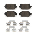 CENTRIC BRAKE PARTS Posi-Quiet Semi-Metallic Brake Pads 104.1362