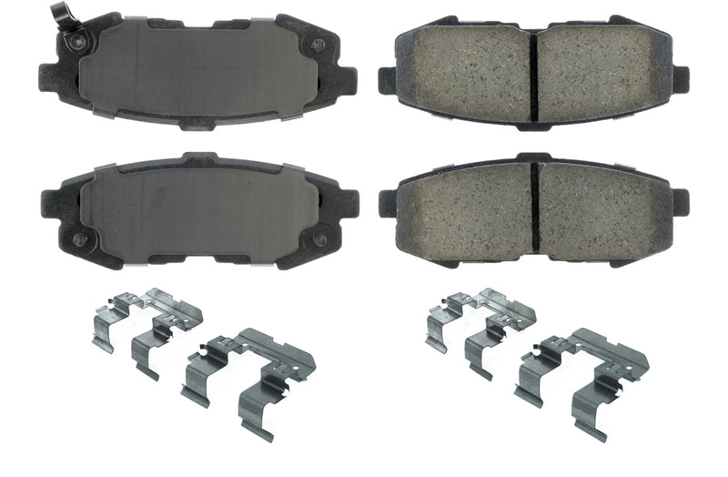 CENTRIC BRAKE PARTS Posi-Quiet Ceramic Brake Pads with Shims and Har 105.1073