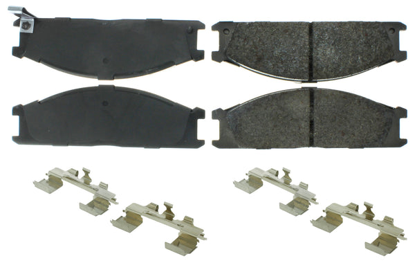 CENTRIC BRAKE PARTS Premium Semi-Metallic Brake Pads with Shims and 300.0333