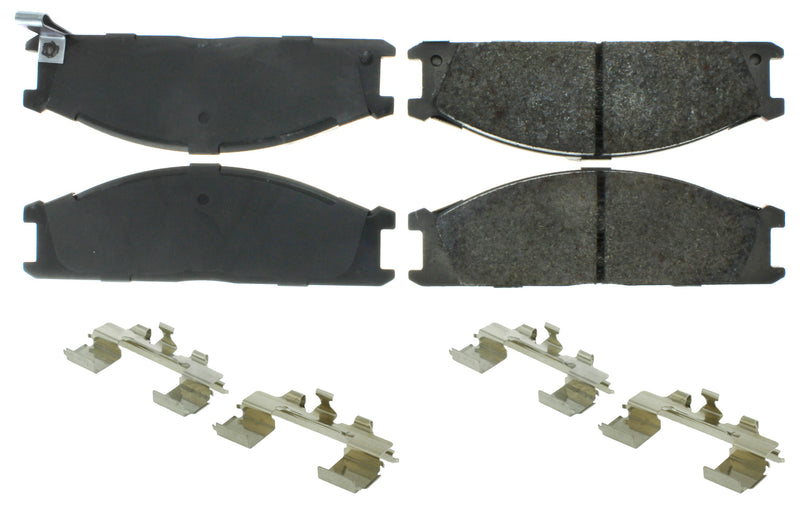 CENTRIC BRAKE PARTS Premium Semi-Metallic Brake Pads with Shims and 300.0333