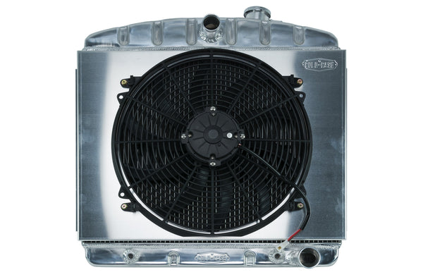 COLD CASE RADIATORS 55-57 Tri-5 Chevy Radiat or & 16in Fan Kit CHT562AK