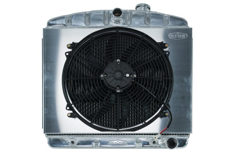 COLD CASE RADIATORS 55-57 Tri-5 Chevy Radiat or & 16in Fan Kit CHT562AK