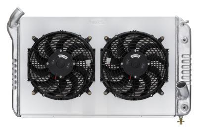 COLD CASE RADIATORS 69-72 Corvette Radiator w/ 12in Dual Fan Kit CHV714A-1K