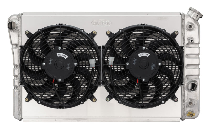 COLD CASE RADIATORS 84-90 Corvette Radiator w/ Dual 12in Fan Kit CHV719AK