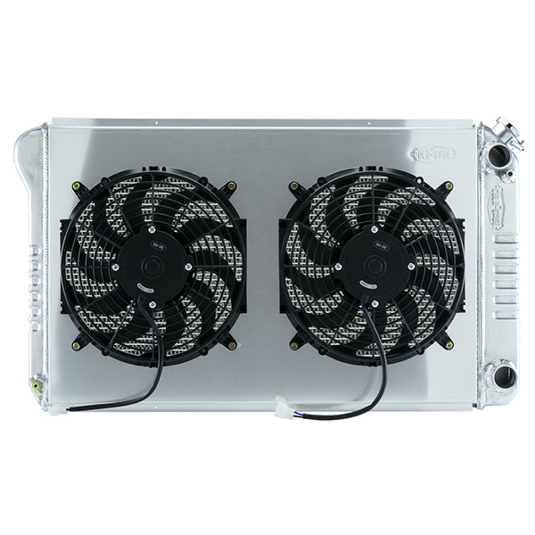 COLD CASE RADIATORS 68-72 A-Body LS Swap Rad iator &Dual 12in Fan GMA546AK