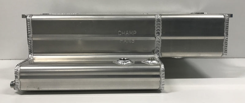 CHAMP PANS SBC Alm Pro Oil Pan Wet Sump w/RH Kickout PRO1106KO
