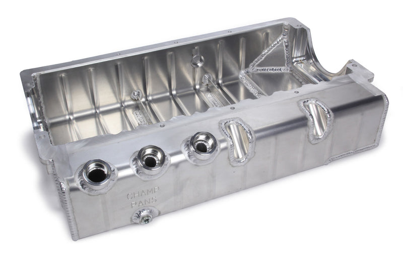 CHAMP PANS SBC Dry Sump Oil Pan w/ Dart Block
